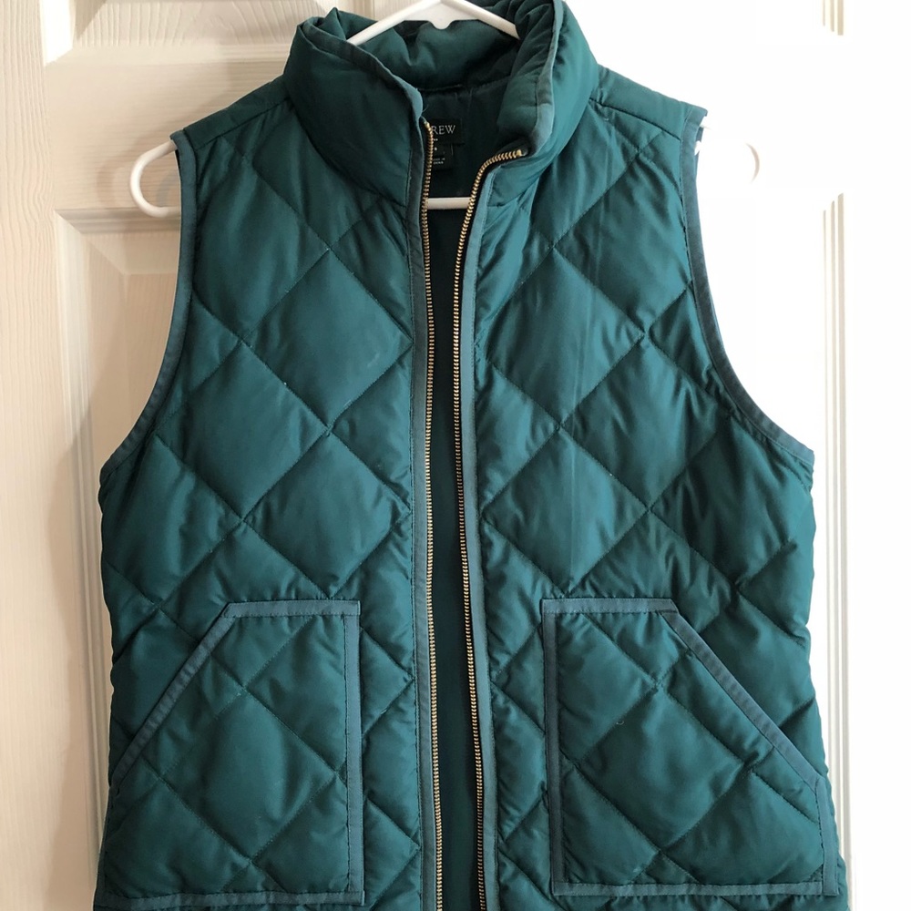 JCrew Puffer Vest Hunter Green